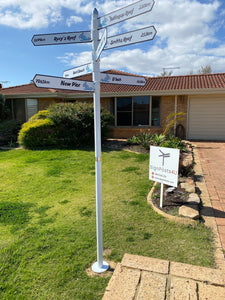 Customised Directional Sign Post - Residential and Commercial