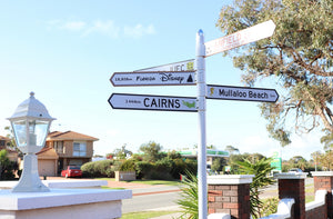 Customised Directional Sign Post - Residential and Commercial