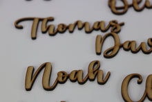 Load image into Gallery viewer, Personalised Wedding Name Signs - Guest name cut out
